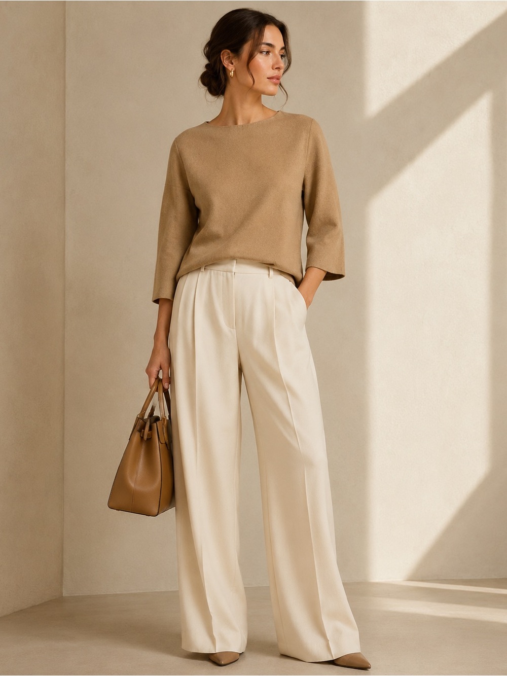 MaxMara Camelhair Top Women’s Size 8 (IT 42 / US 8 / FR 40) – Made in Italy
